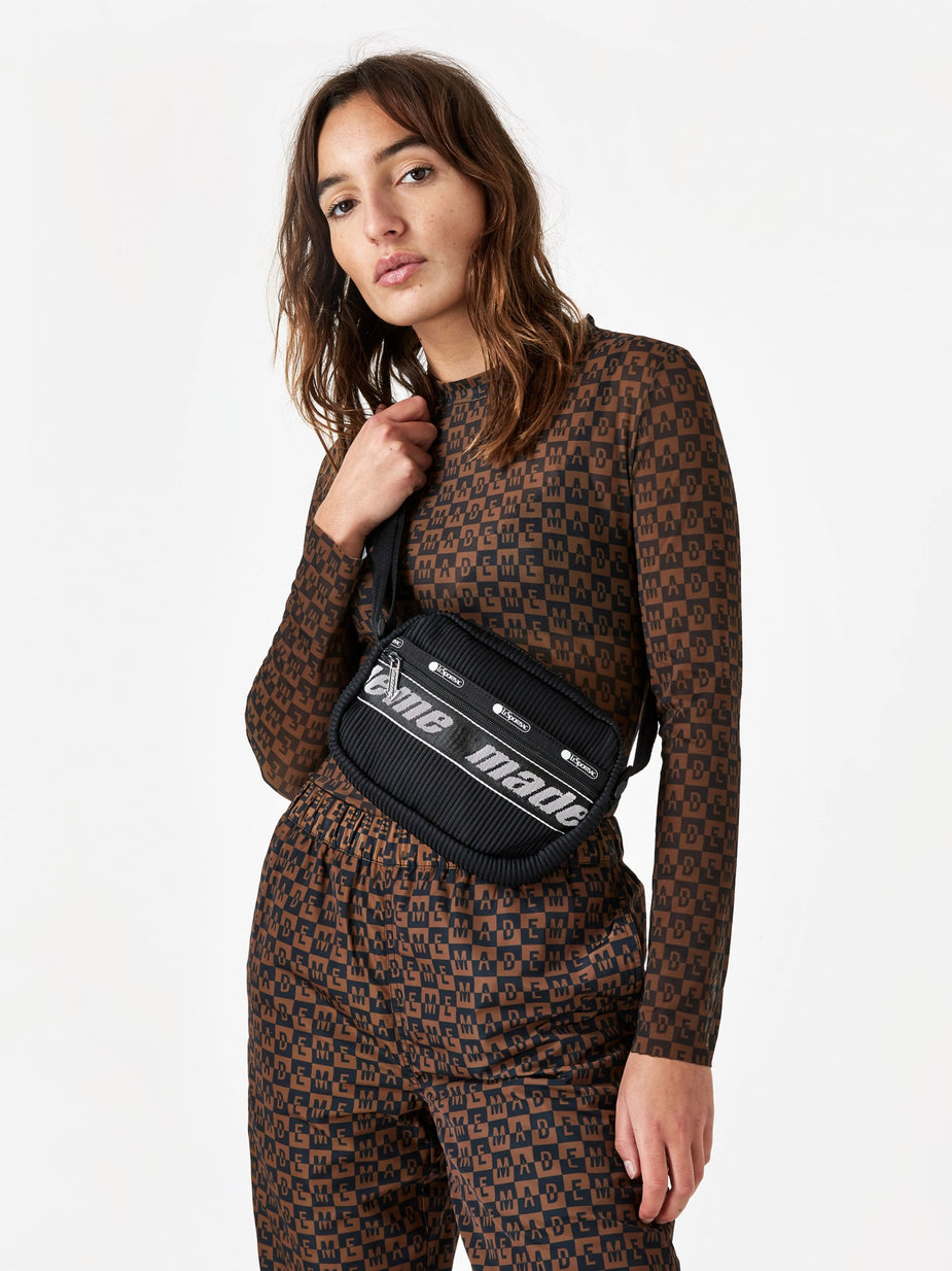 MadeMe MadeMe x LeSportsac Lenticular Mesh Box Cross Body Bag - Black Lenticular - Black