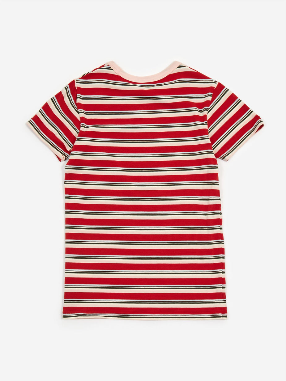 MadeMe MadeMe x X-Girl Baby T - Red Stripe - Red