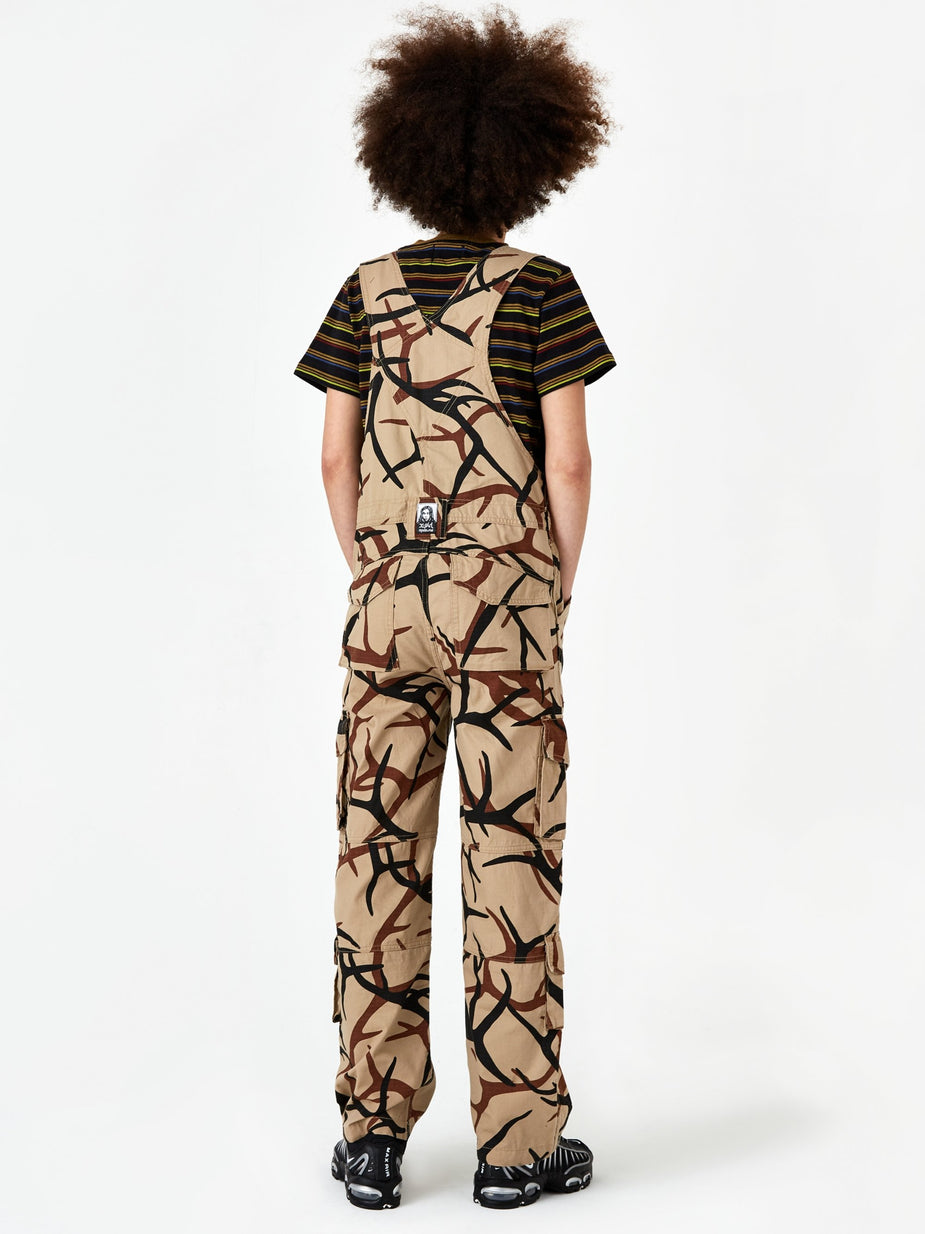 MadeMe MadeMe x X-Girl Cargo Overall - Tan - Orange