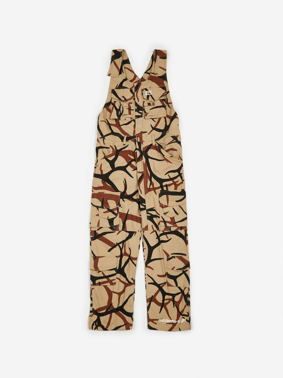 MadeMe MadeMe x X-Girl Cargo Overall - Tan - Orange