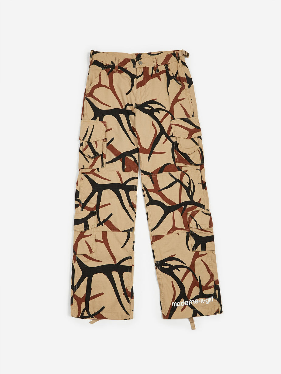 MadeMe MadeMe x X-Girl Cargo Pant - Tan - Orange