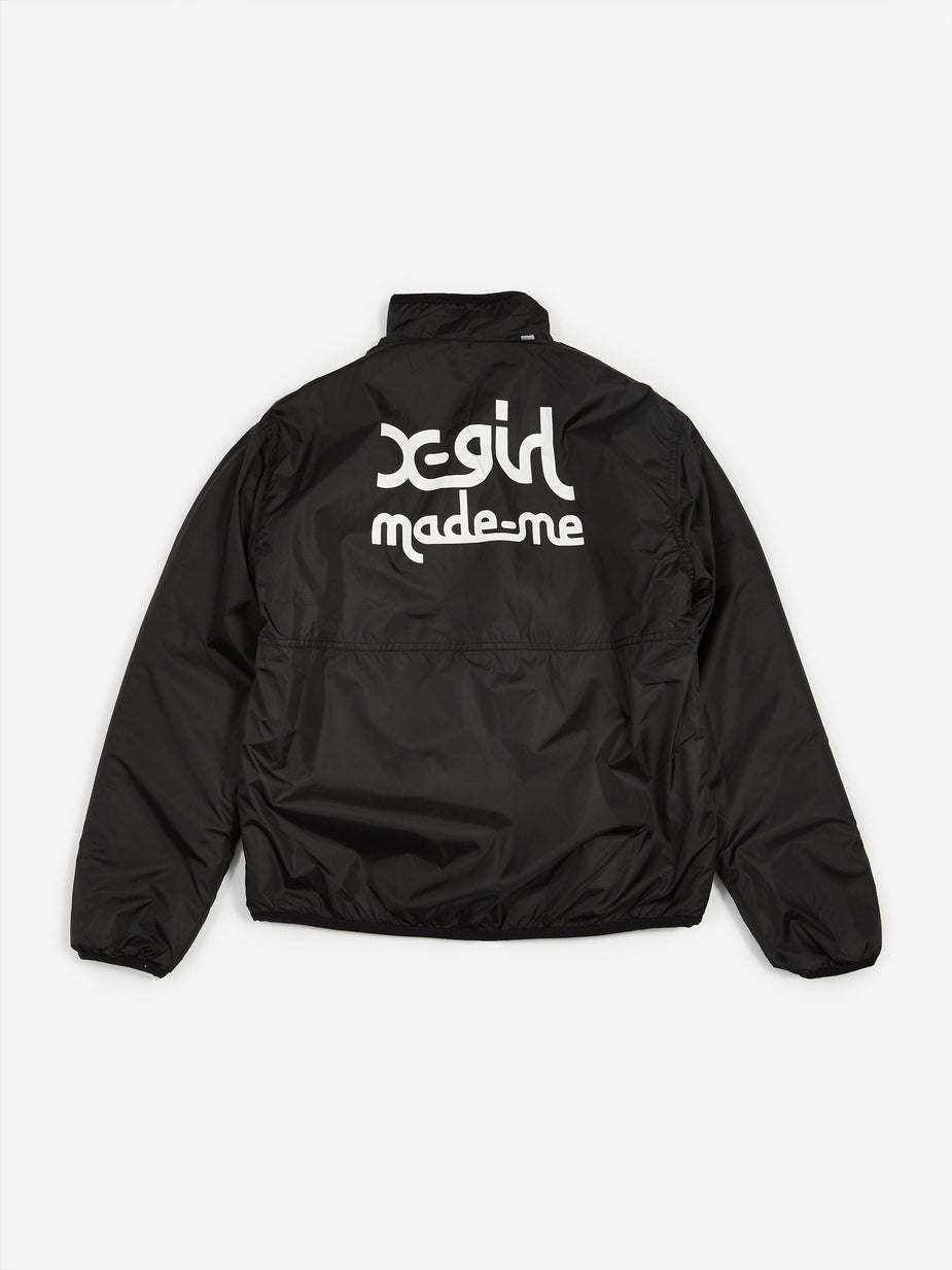 MadeMe MadeMe x X-Girl Reversible Fleece Jacket - Black/Tan - Black