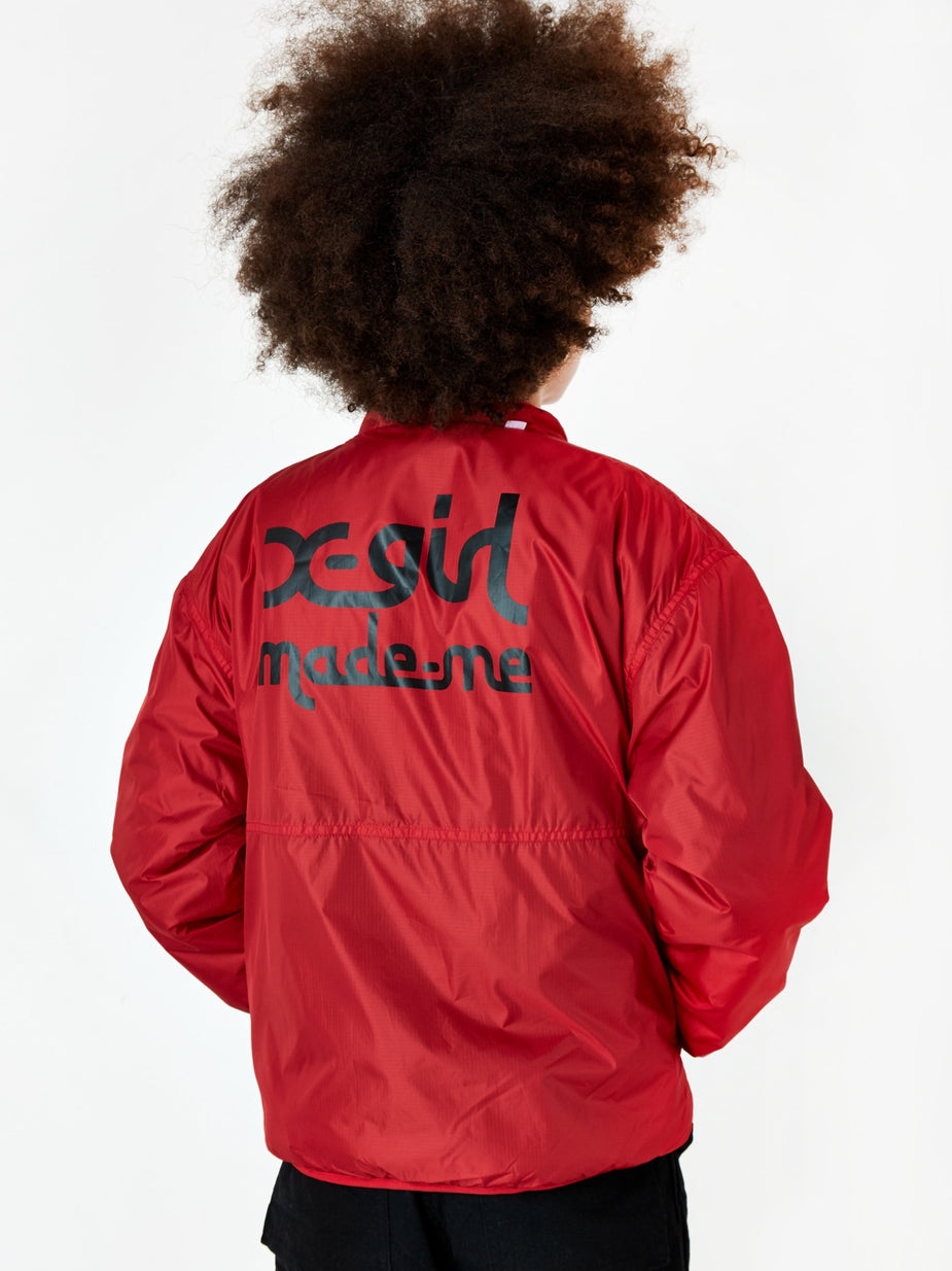 MadeMe MadeMe x X-Girl Reversible Fleece Jacket - Purple/Red - Red