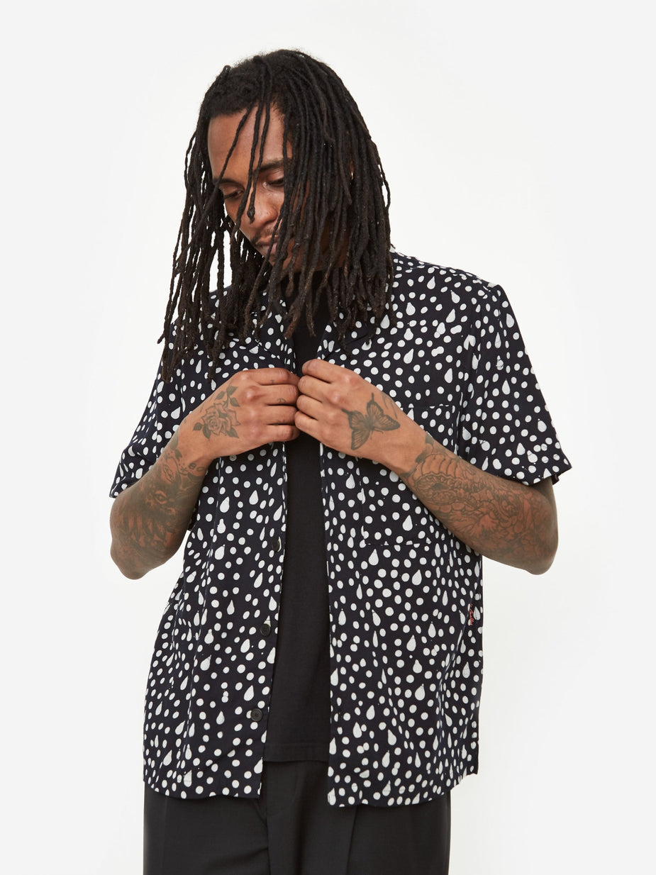 Magic Castles Magic Castles Camp Collar Shirt - Black/White - Black