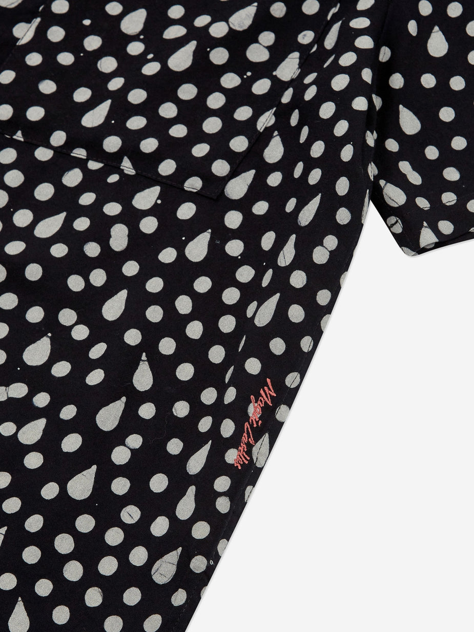 Magic Castles Magic Castles Camp Collar Shirt - Black/White - Black