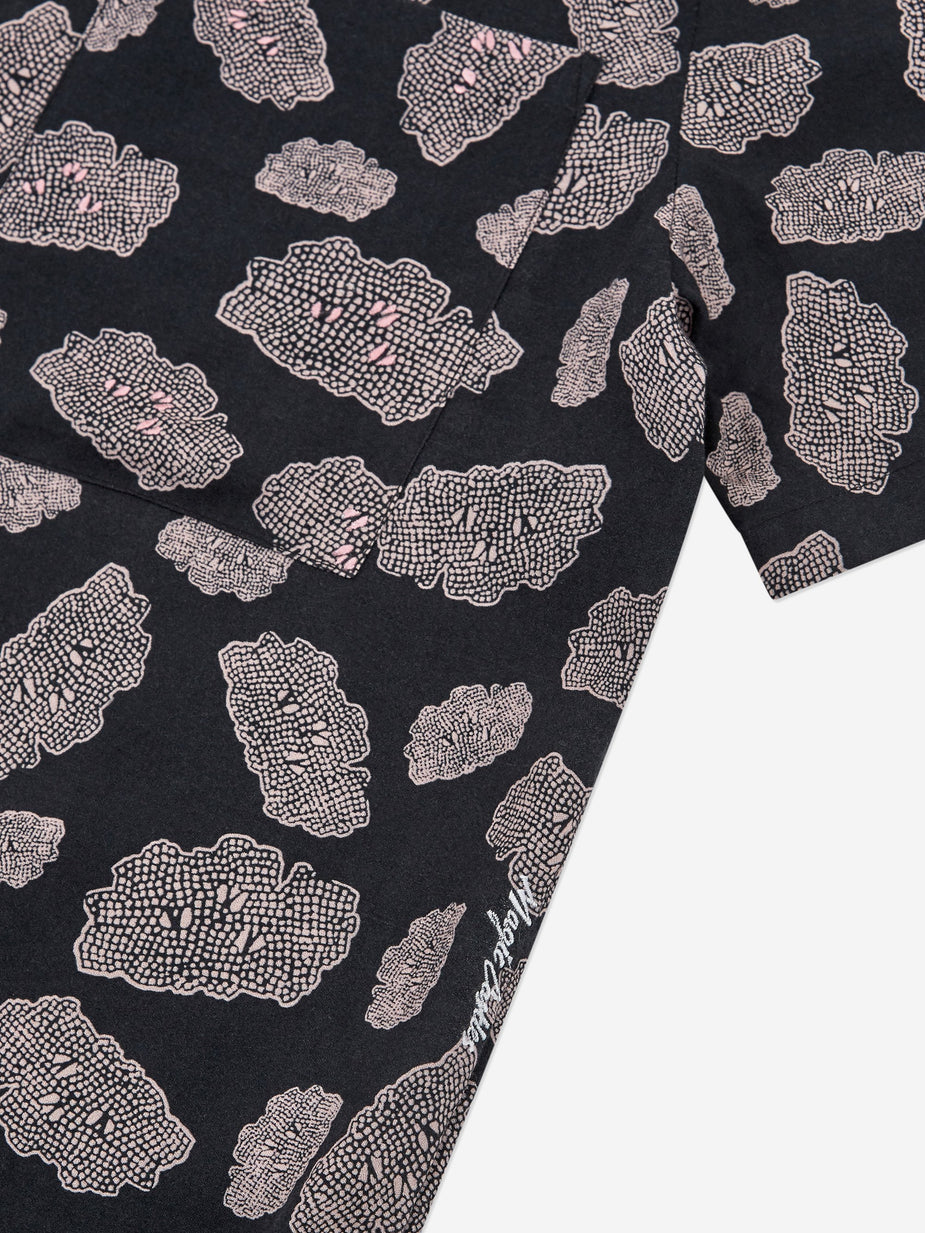 Magic Castles Magic Castles Camp Collar Shirt - Shapes Print Black - Black