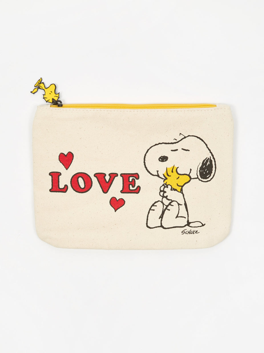 Peanuts Peanuts Zipper Pouch - Love - 24cmx19cm - Other