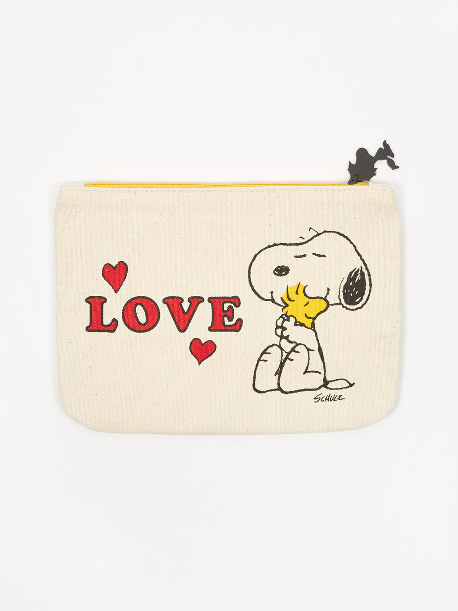 Peanuts Peanuts Zipper Pouch - Love - 24cmx19cm - Other