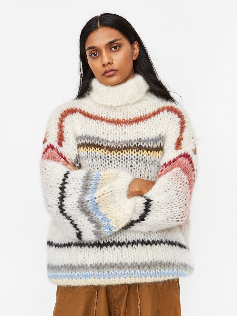 Maiami Maiami Mammoth Jumper - Crème - Multi