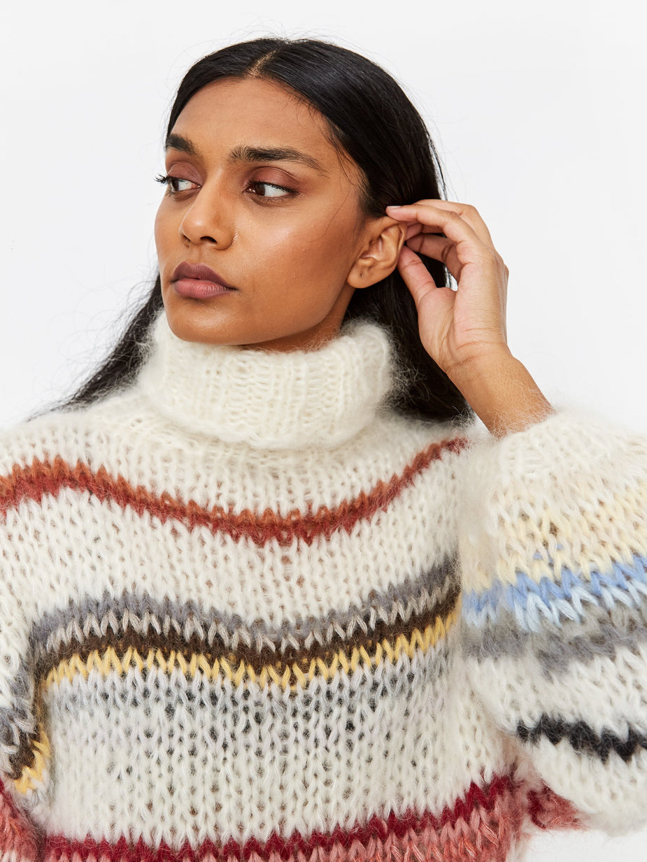 Maiami Maiami Mammoth Jumper - Crème - Multi