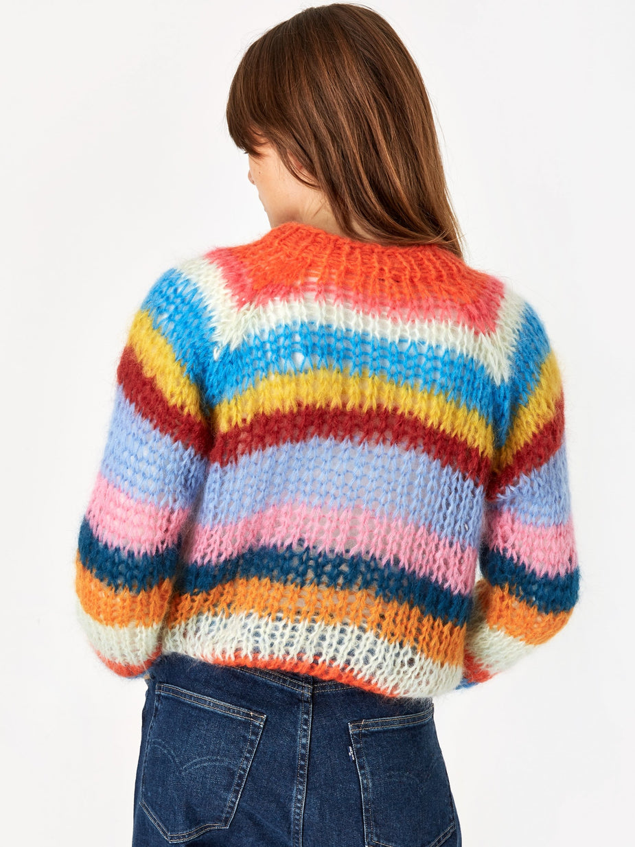Maiami Maiami Mohair Basic Stripe Sweater - Multi - Multi