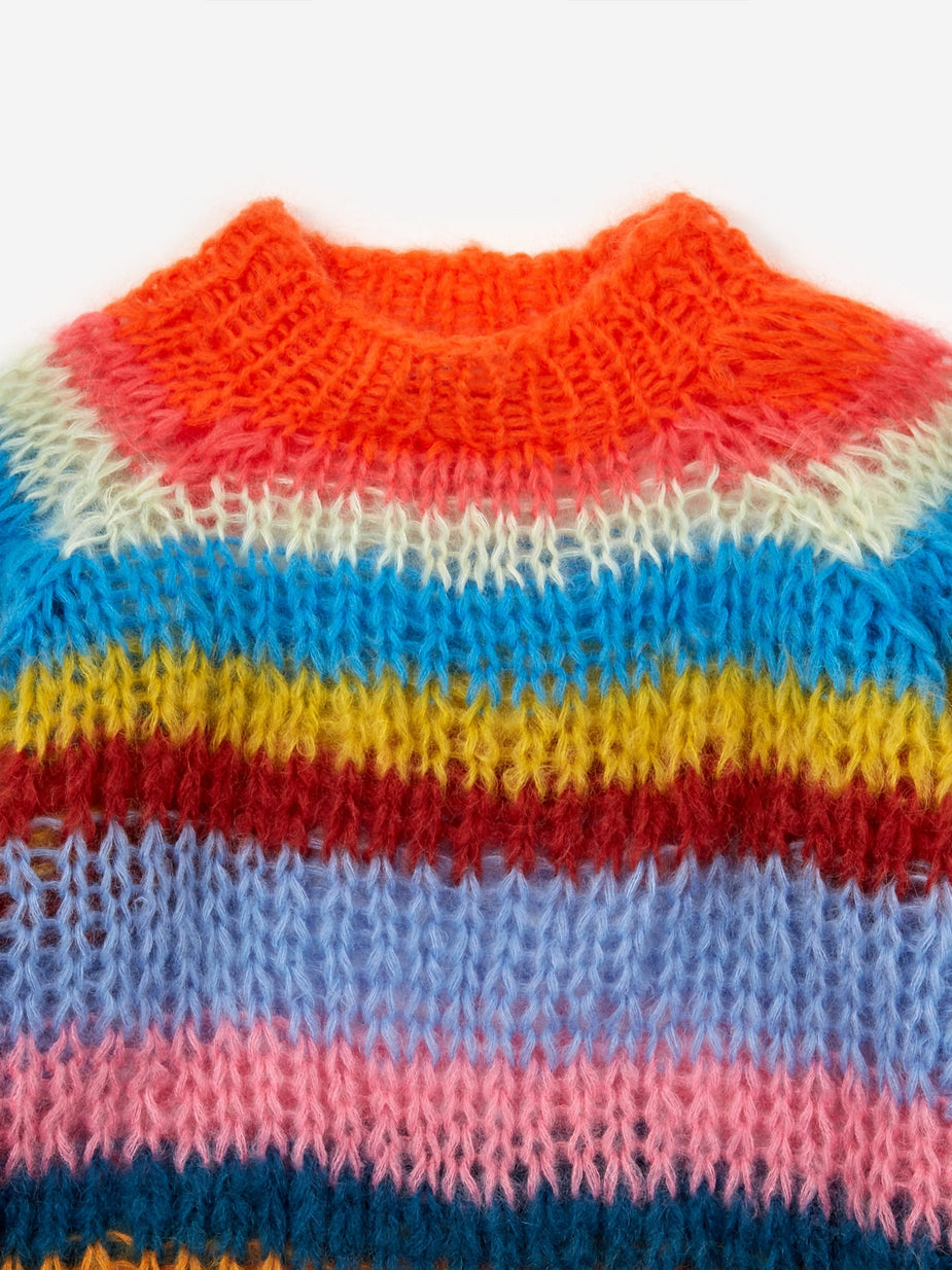 Maiami Maiami Mohair Basic Stripe Sweater - Multi - Multi