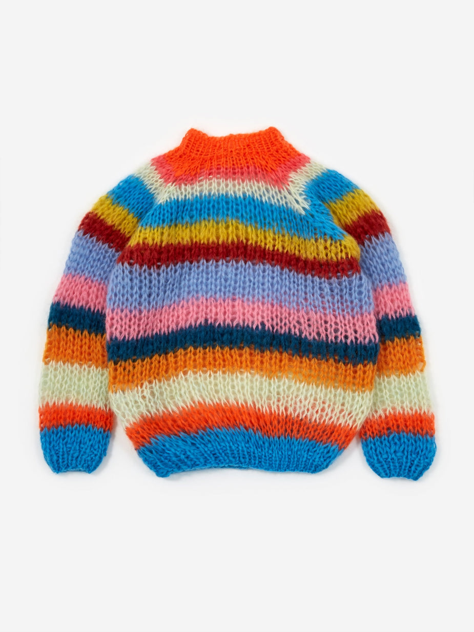 Maiami Maiami Mohair Basic Stripe Sweater - Multi - Multi