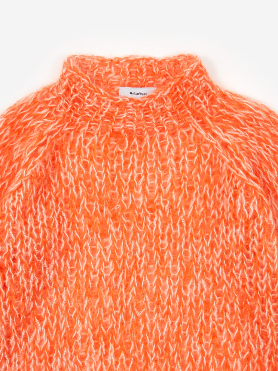 Maiami Maiami Mohair Basic Sweater - Signal Orange - Orange