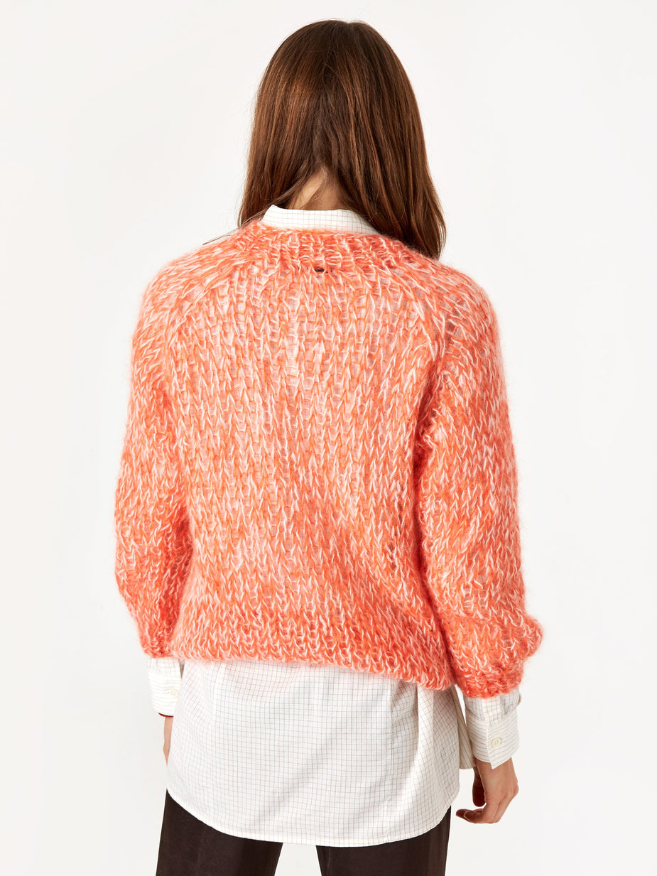 Maiami Maiami Mohair Basic Sweater - Signal Orange - Orange