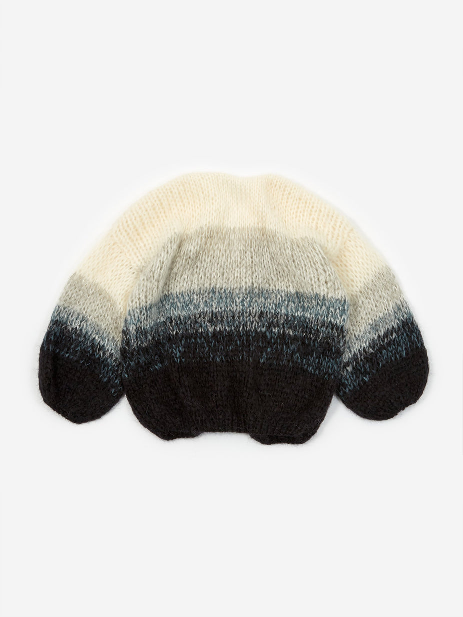 Maiami Maiami Mohair Big Cardigan - Black/Cream/Melange - Black