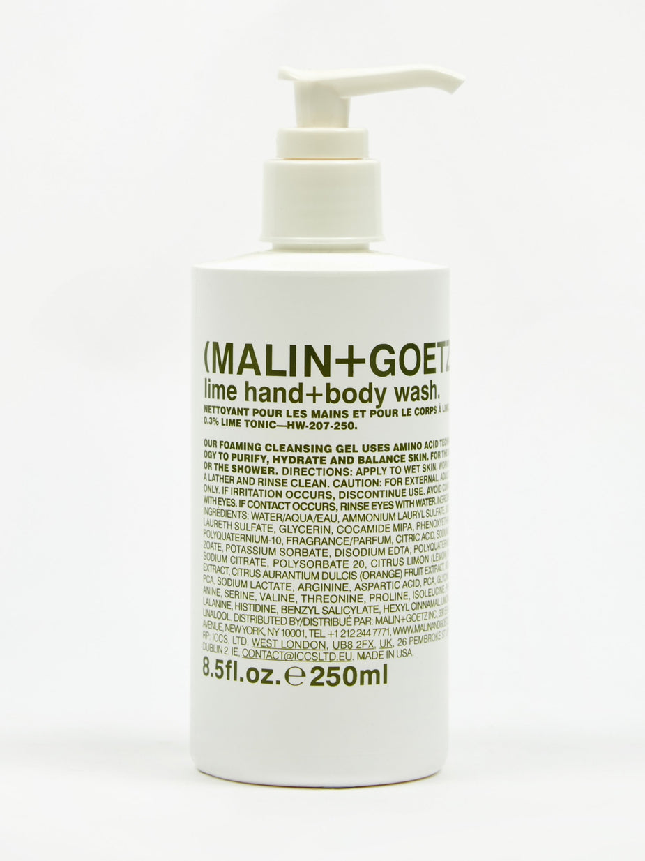 Malin+Goetz Malin+Goetz Lime Hand + Body Wash - 250ml - White