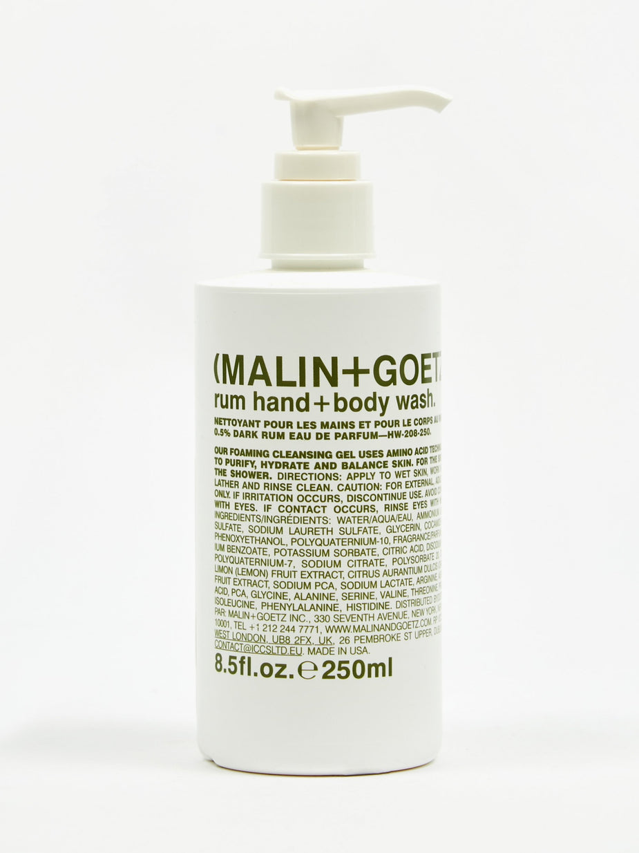Malin+Goetz Malin+Goetz Rum Hand + Body Wash - 250ml - White