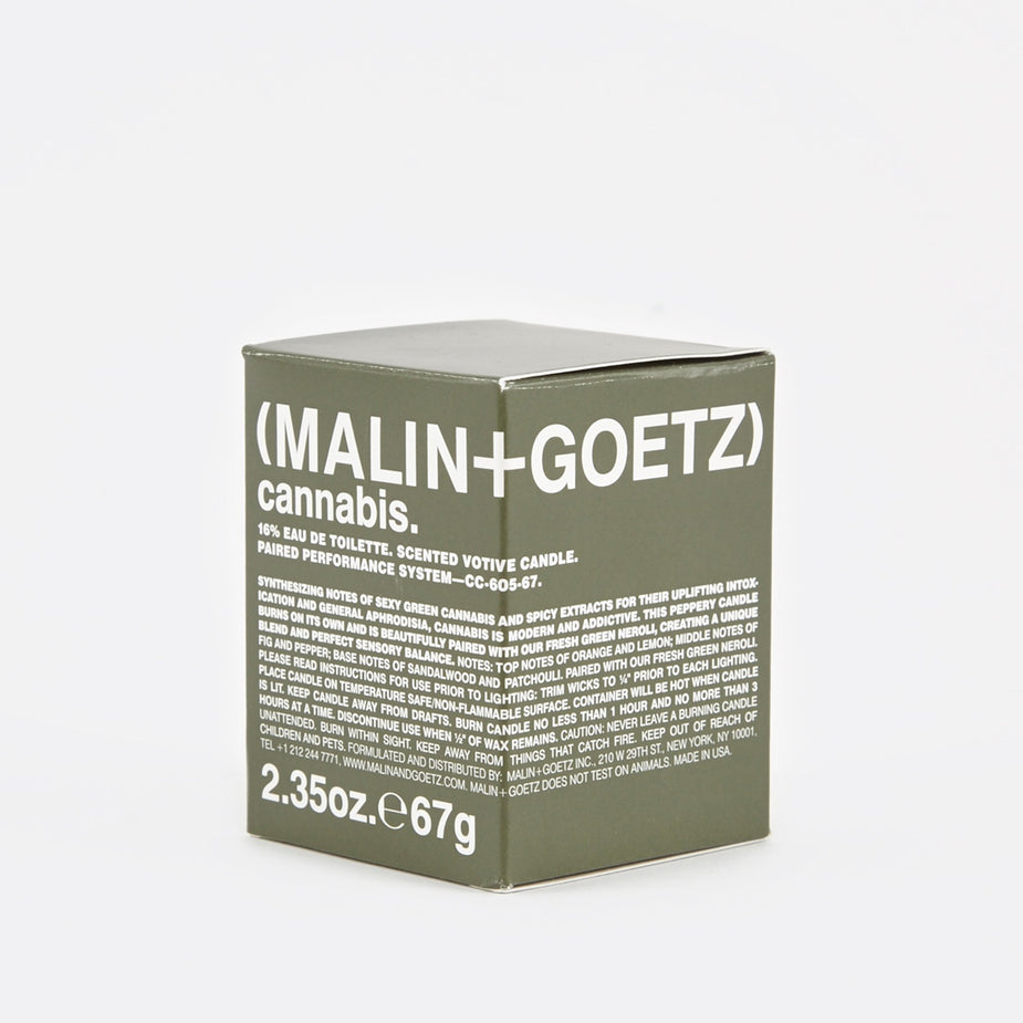 Malin+Goetz Malin+Goetz Scented Votive Candle 67g - Cannabis - Green