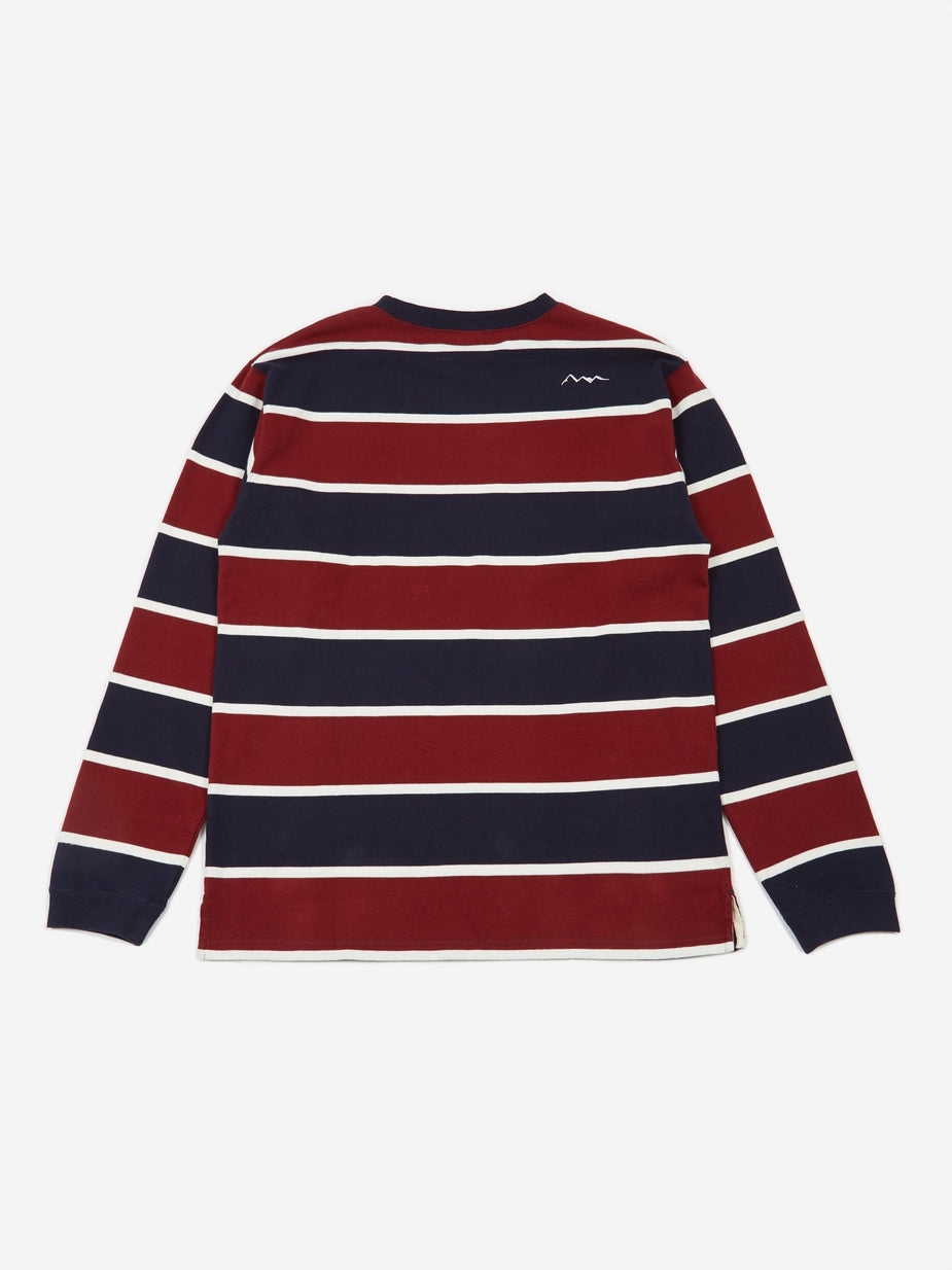 Manastash Manastash Aberdeen Rugger II Longsleeve T-Shirt - Burgundy - Red