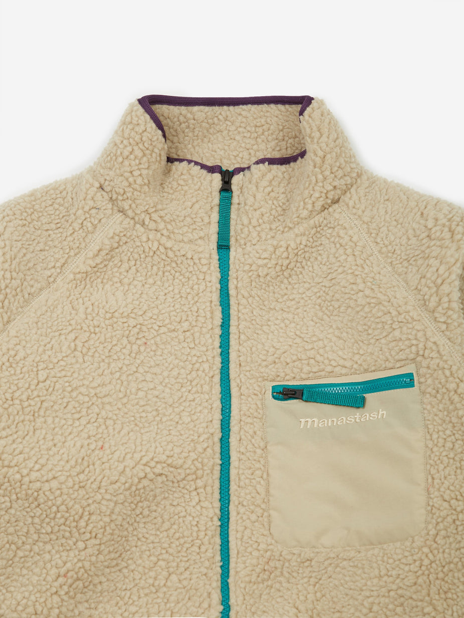 Manastash Manastash MT Gorilla V Fleece Jacket - Natural - Neutrals