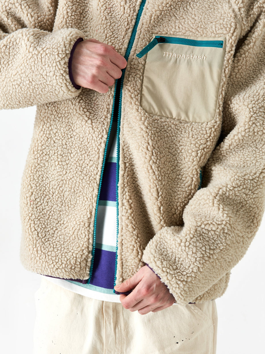 Manastash Manastash MT Gorilla V Fleece Jacket - Natural - Neutrals