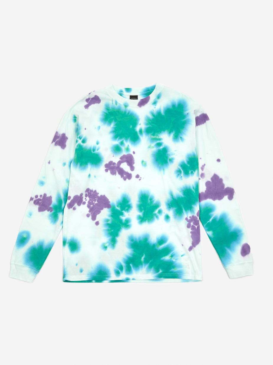 Manastash Manastash Random Dye Logo Longsleeve T-Shirt - Purple - Purple