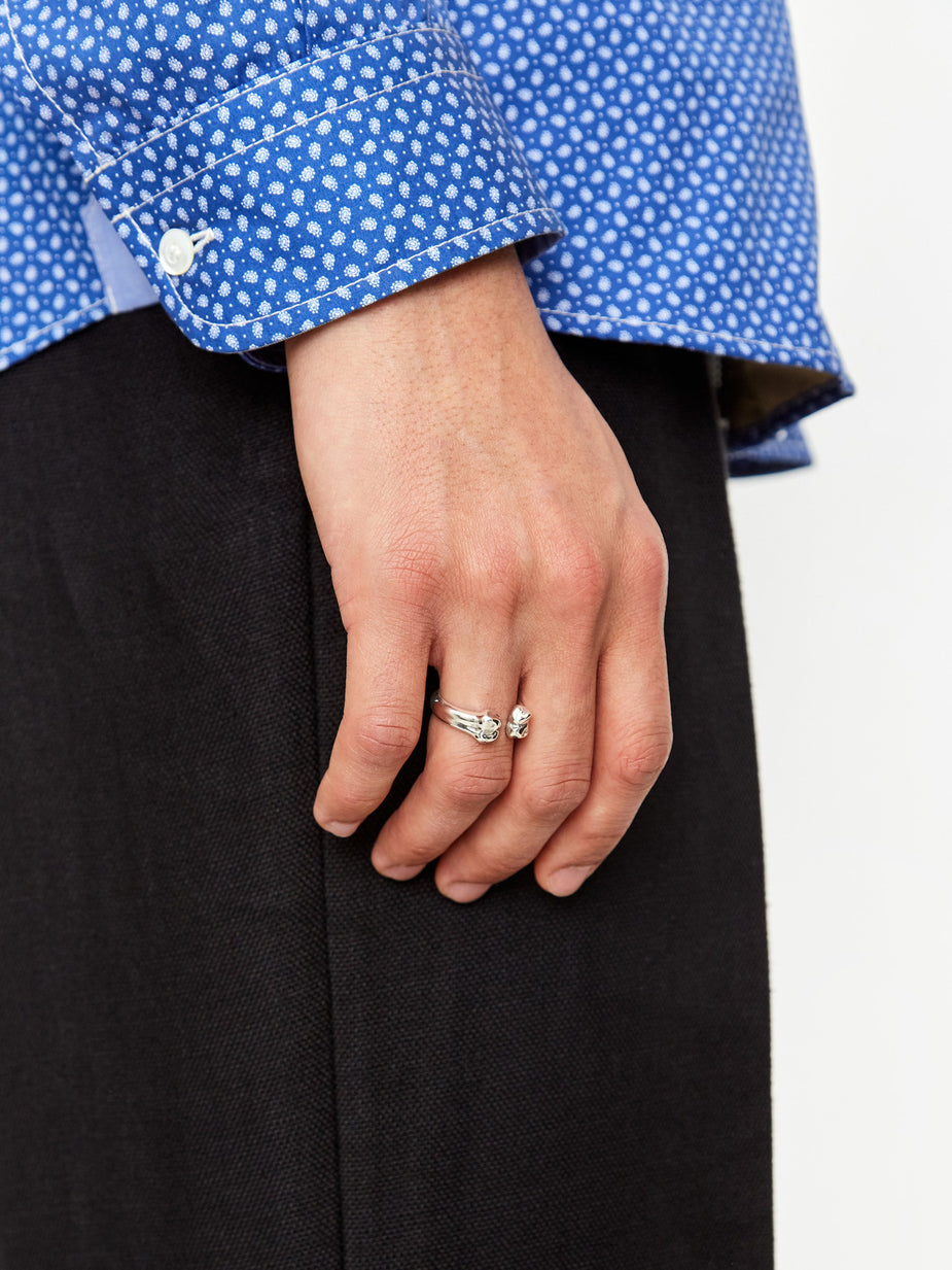 Maple Maple Bone Ring - Silver - Silver