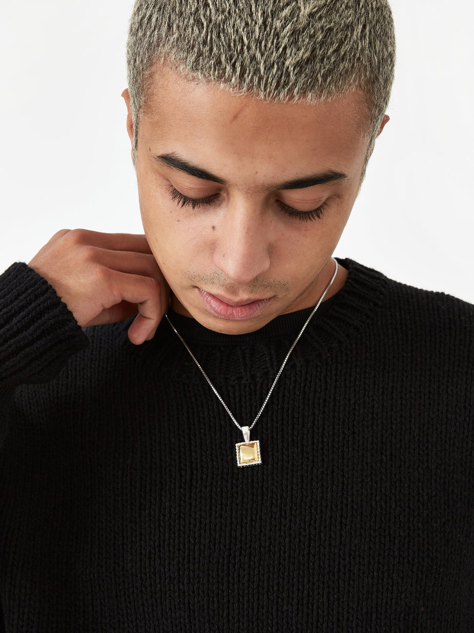 Maple Maple Snookee Pendant - Silver/Gold Plated - Gold