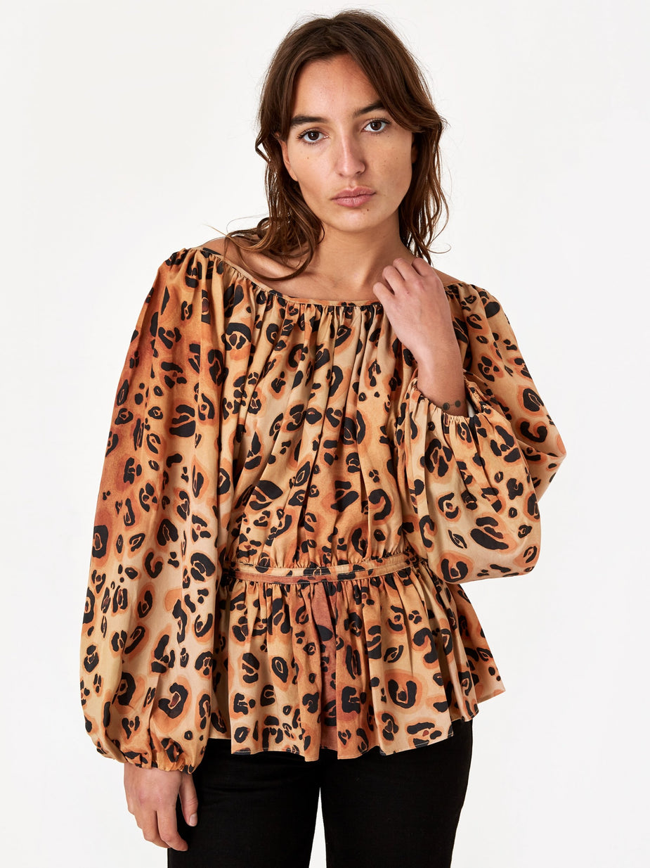 Mara Hoffman Mara Hoffman Maud Top - Brown Multi - Brown