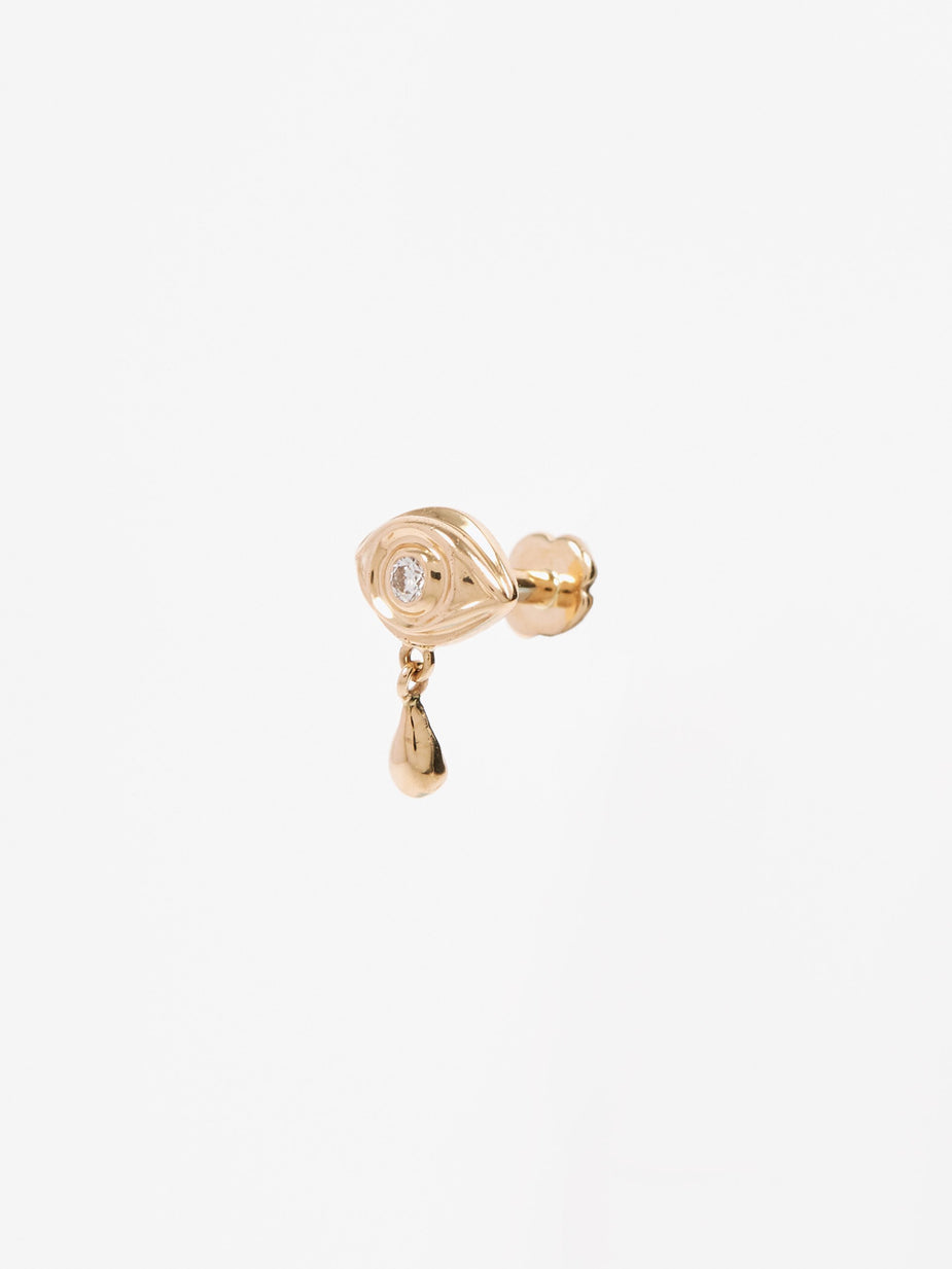 Maria Black Maria Black Diamond Eye Labret - 14kt Yellow Gold - Gold