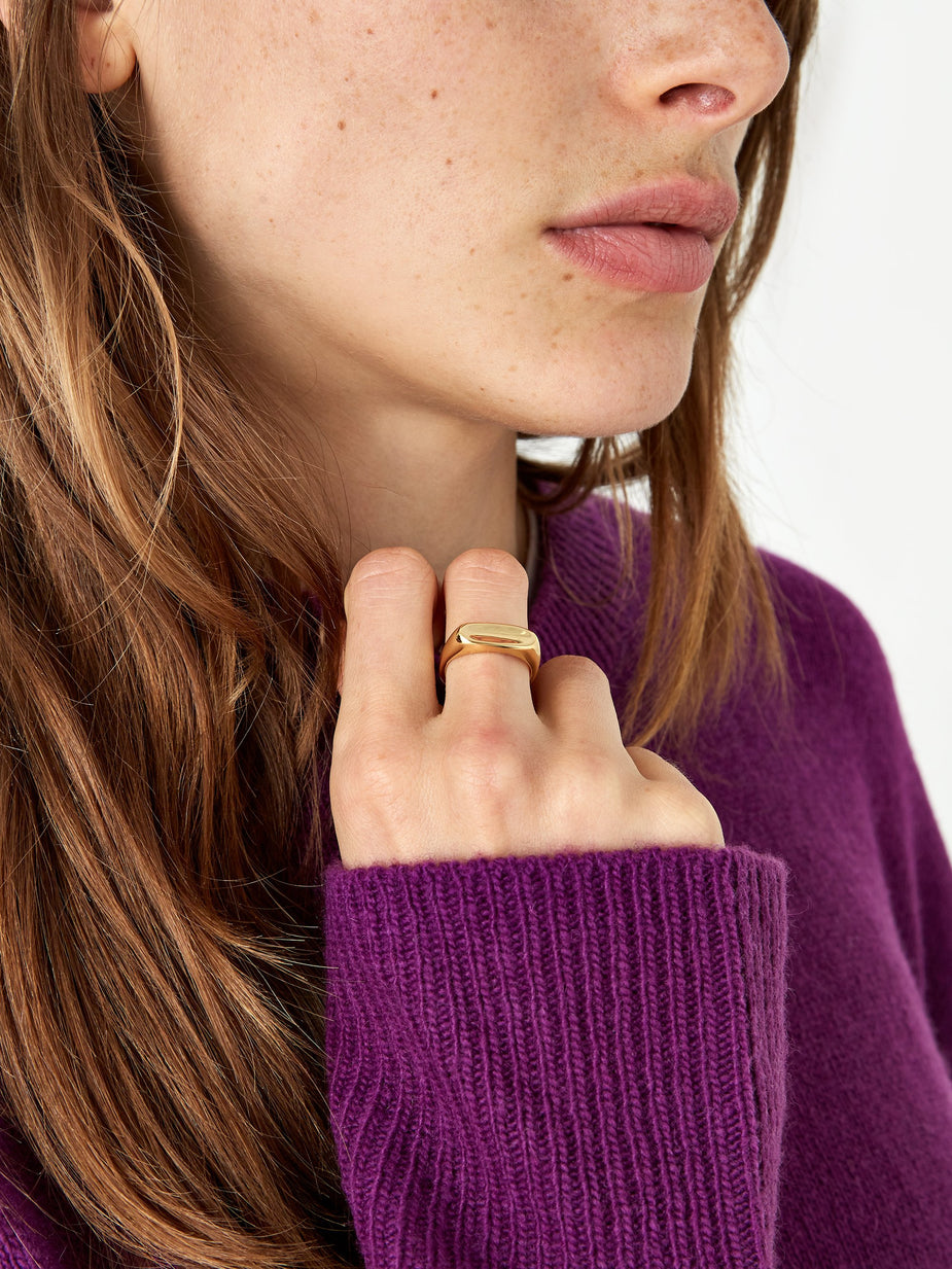 Maria Black Maria Black Papaya Ring - High Polished Gold - Gold