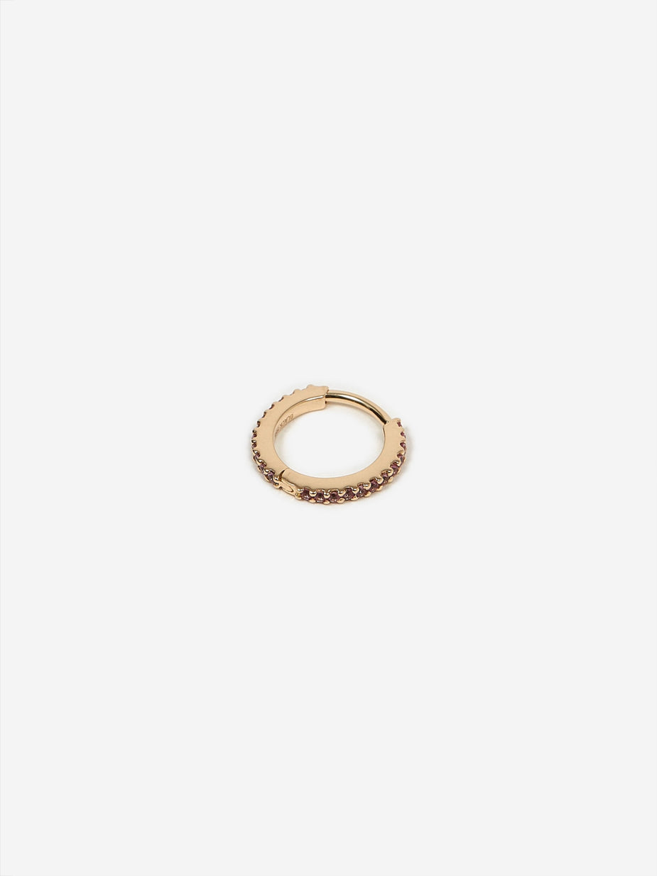Maria Black Maria Black Rainbow Huggie Pink Sapphire - 14kt Yellow Gold - Gold