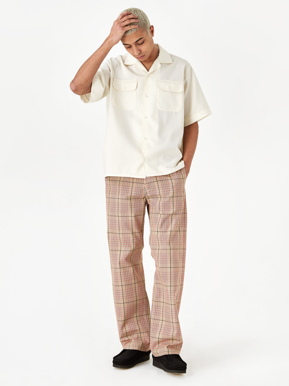 Marni Marni Cotton Overcheck Trouser - Red Check - Red