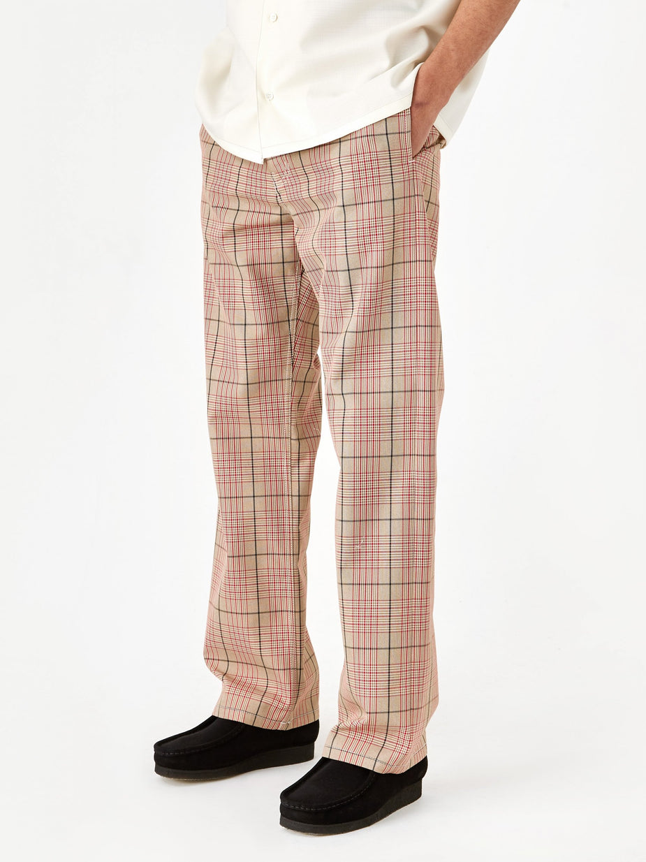Marni Marni Cotton Overcheck Trouser - Red Check - Red