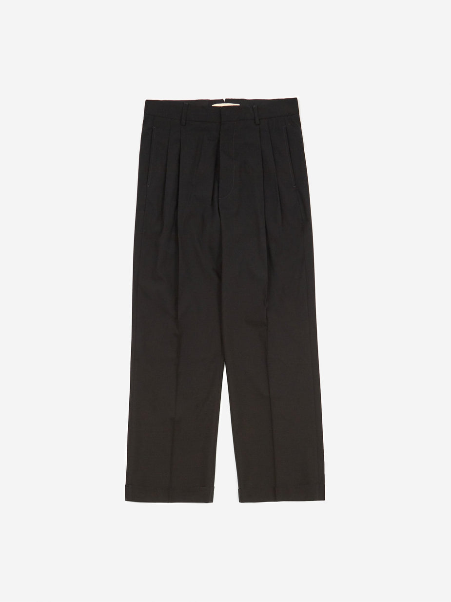 Marni Marni Cotton Wool Tonic Trouser - Black - Black