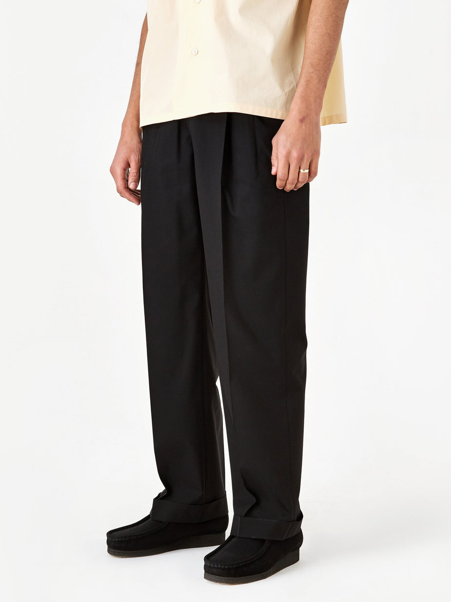 Marni Marni Cotton Wool Tonic Trouser - Black - Black