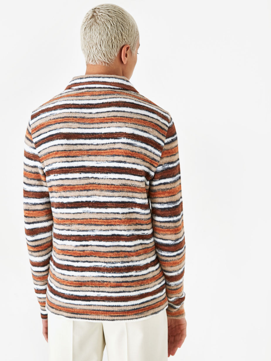 Marni Marni Printed Yarn Pullover Knit Jumper - Brown Mix - Brown