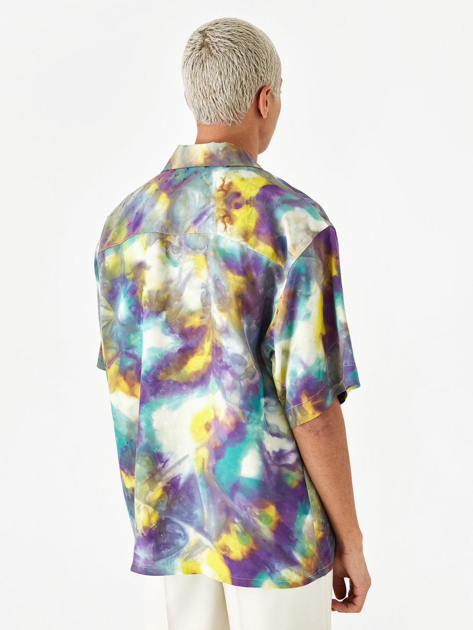 Marni Marni Tie Dye Viscose Jacquard Shirt - Yellow Tie Dye - Yellow