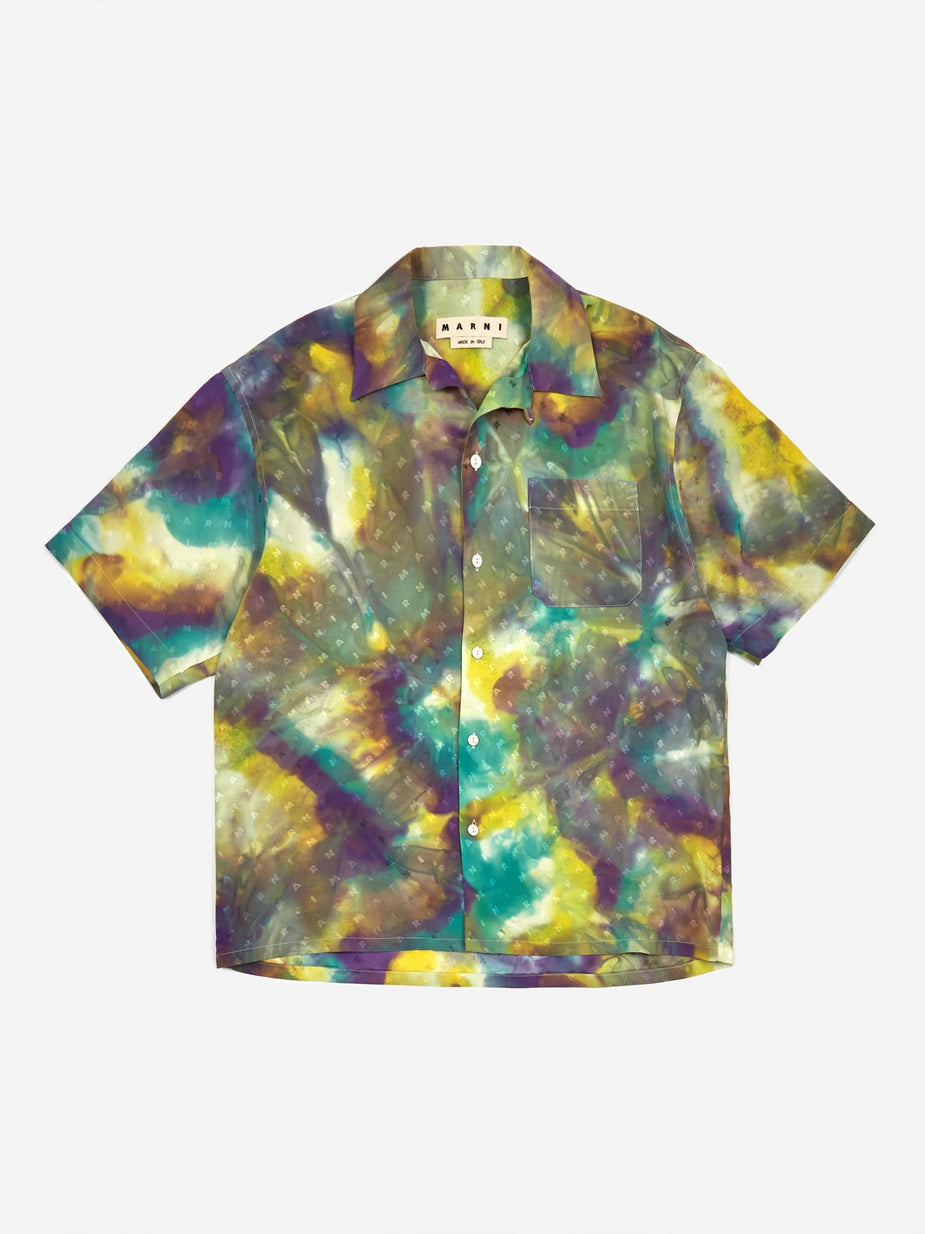 Marni Marni Tie Dye Viscose Jacquard Shirt - Yellow Tie Dye - Yellow