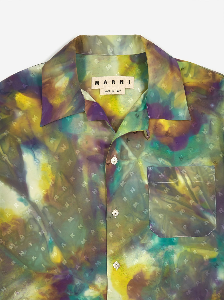Marni Marni Tie Dye Viscose Jacquard Shirt - Yellow Tie Dye - Yellow