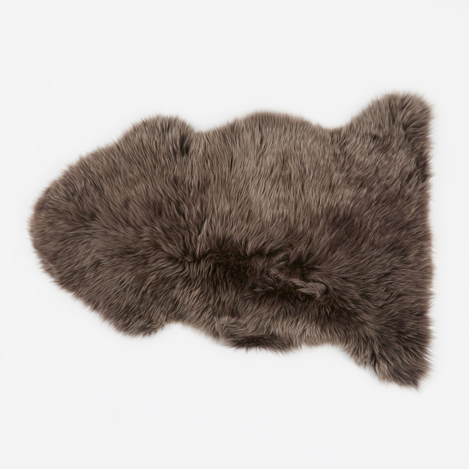 Natures Collection Natures Collection Long Wool Sheepskin Rug - Walnut - Other