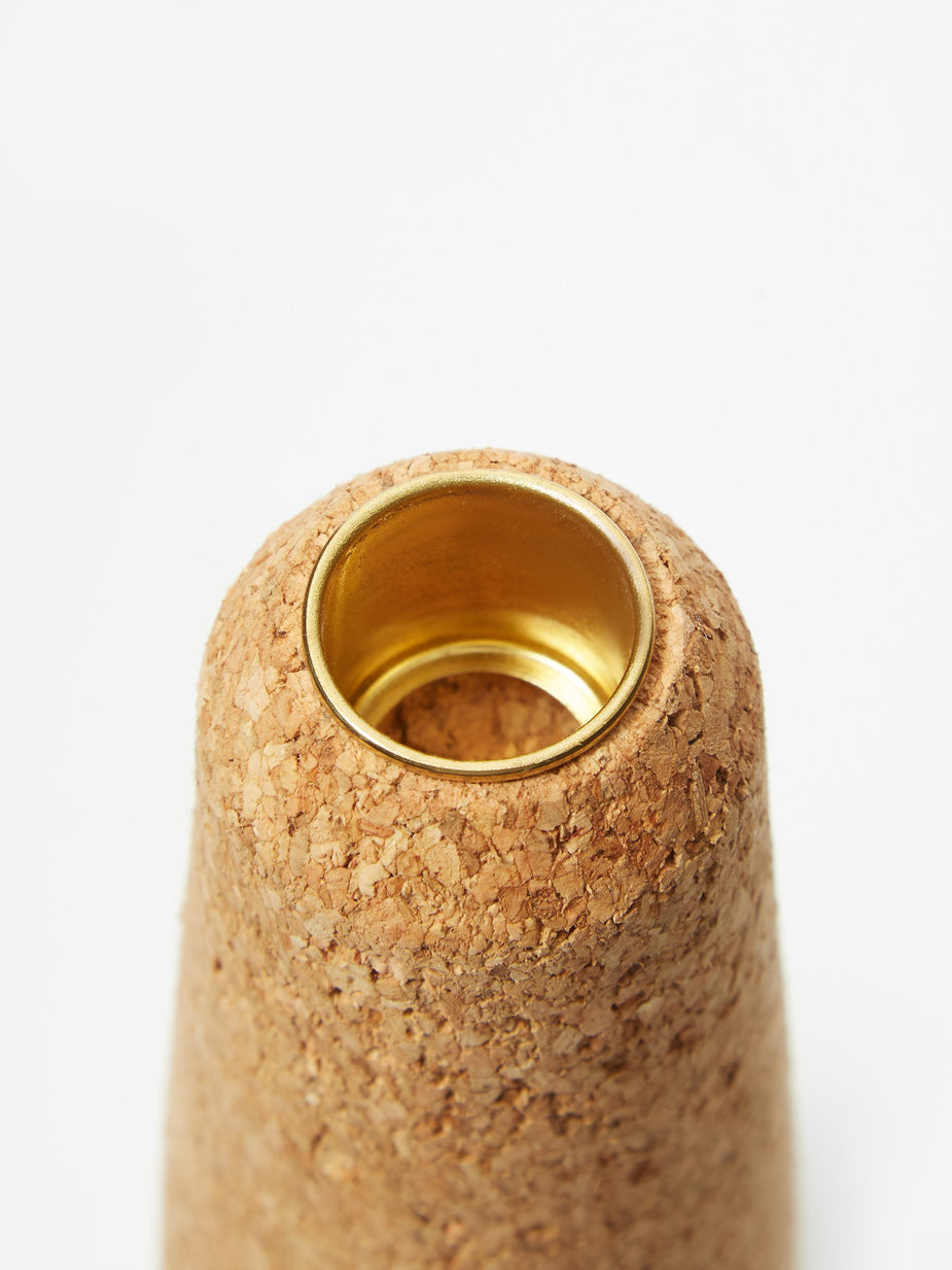 Melanie Abrantes Melanie Abrantes Cork & Wood Candle Stick - Tapered - Other