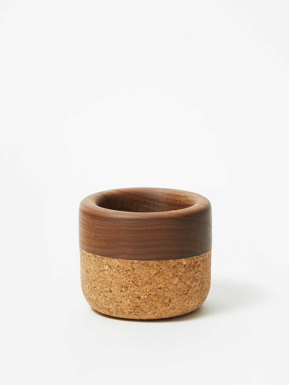Melanie Abrantes Melanie Abrantes Small Walnut & Cork Bowl - Other