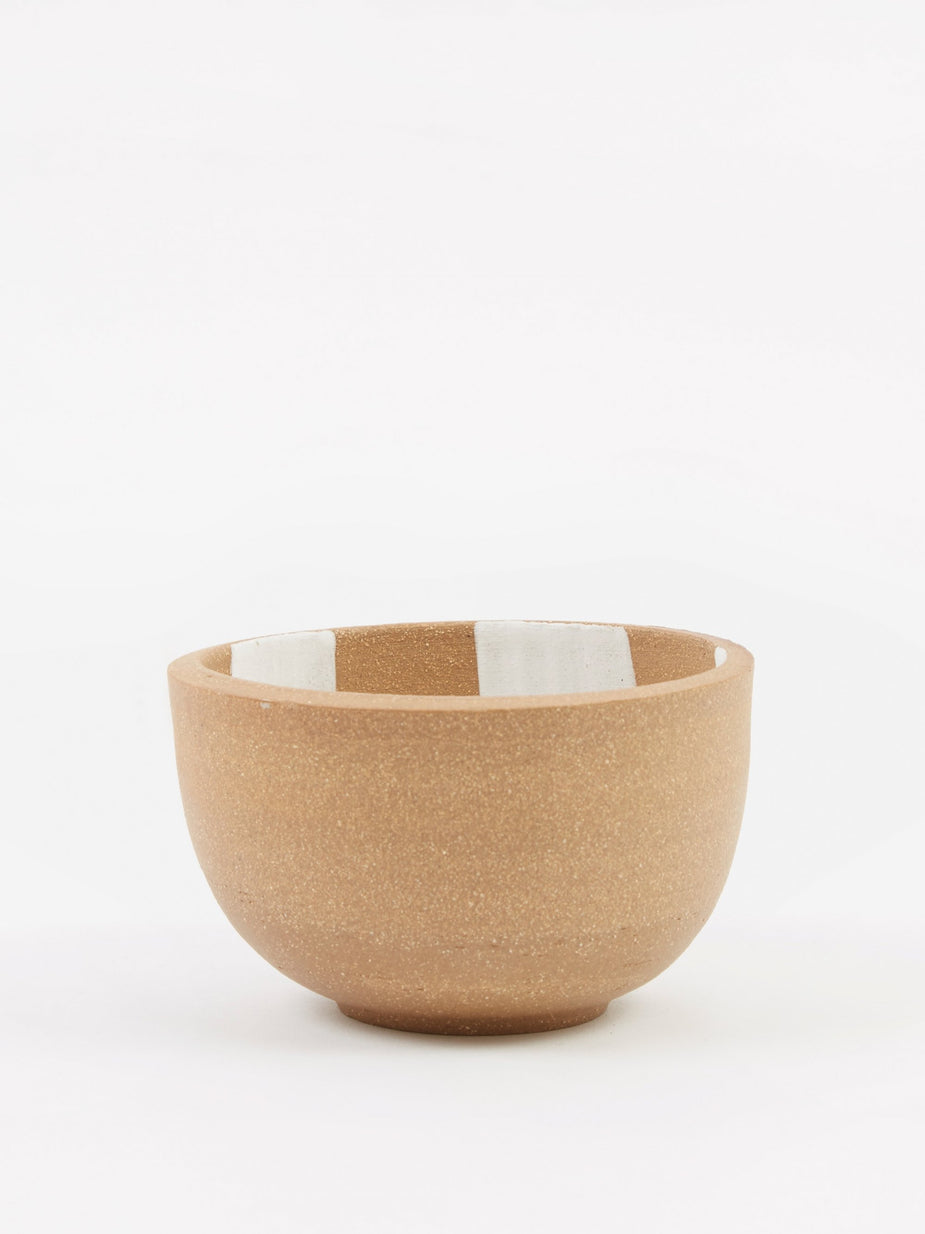 Mellow Mellow Incense Bowl Large - Light Brown Inside Check - Brown