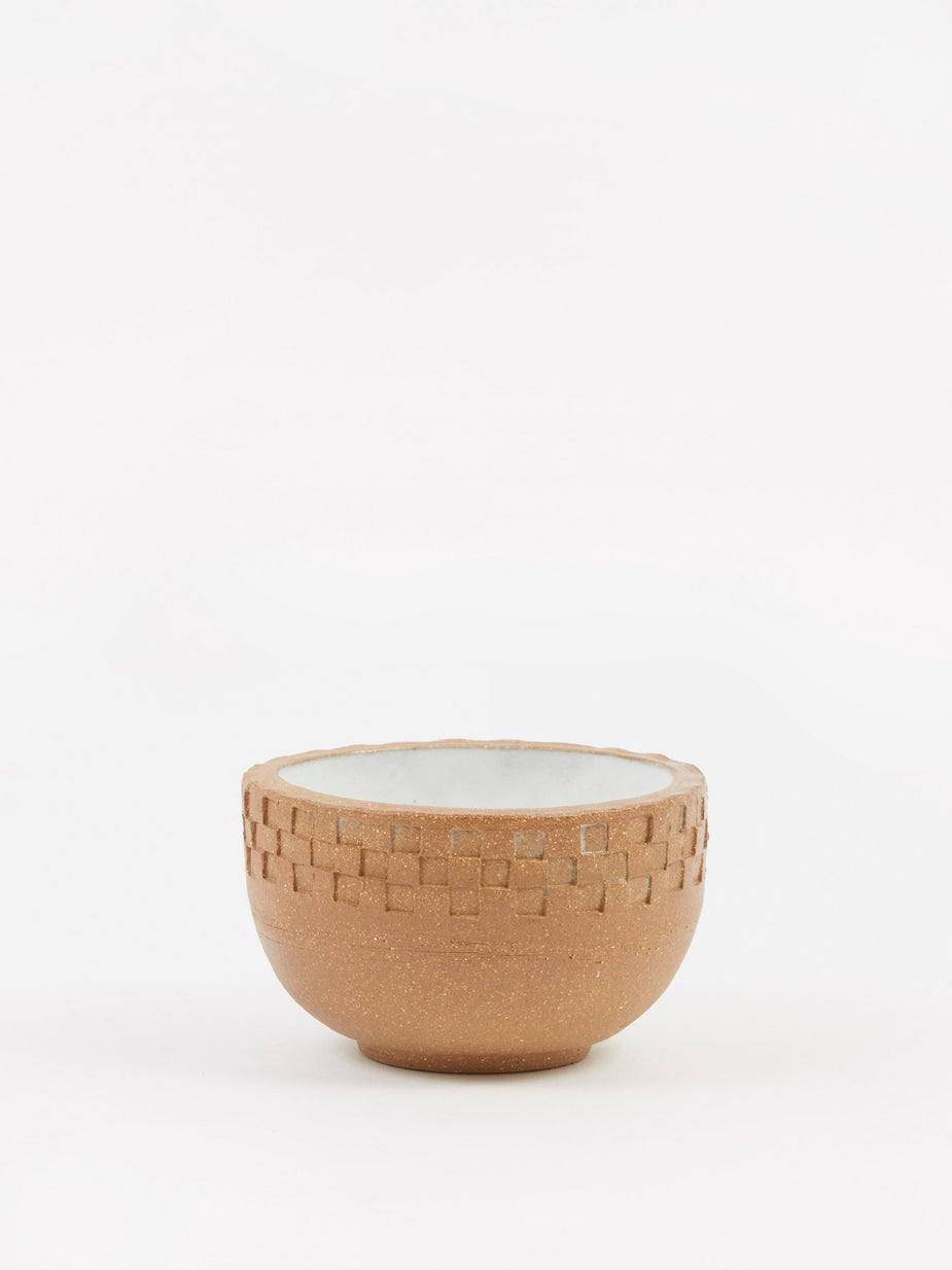 Mellow Mellow Incense Bowl Medium - Light Brown Blind Press - Brown