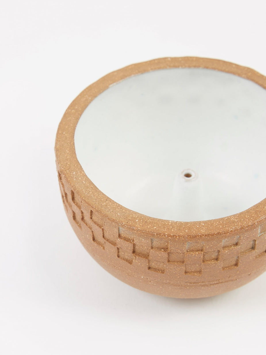 Mellow Mellow Incense Bowl Medium - Light Brown Blind Press - Brown