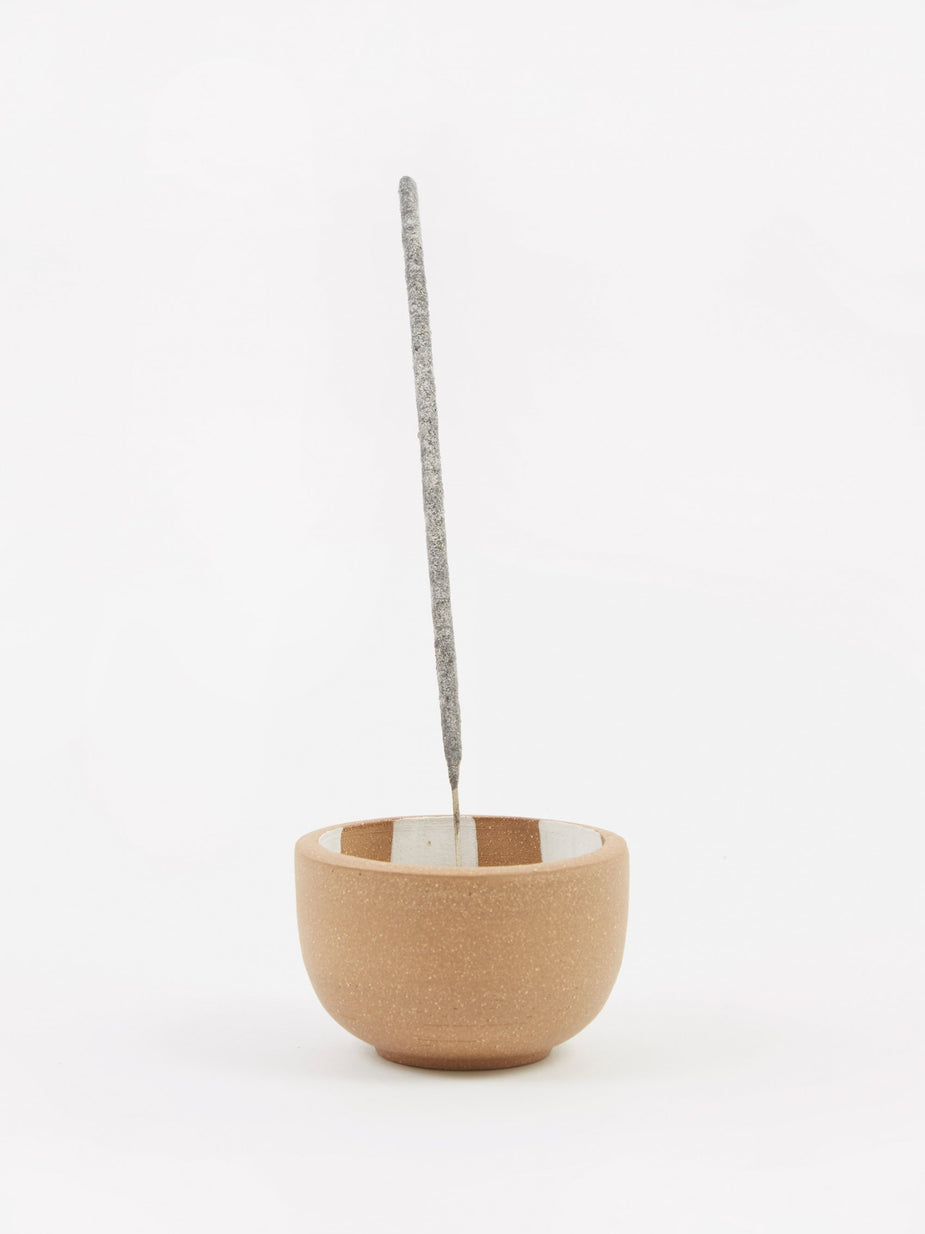 Mellow Mellow Incense Bowl Medium - Light Brown Inside Check - Brown