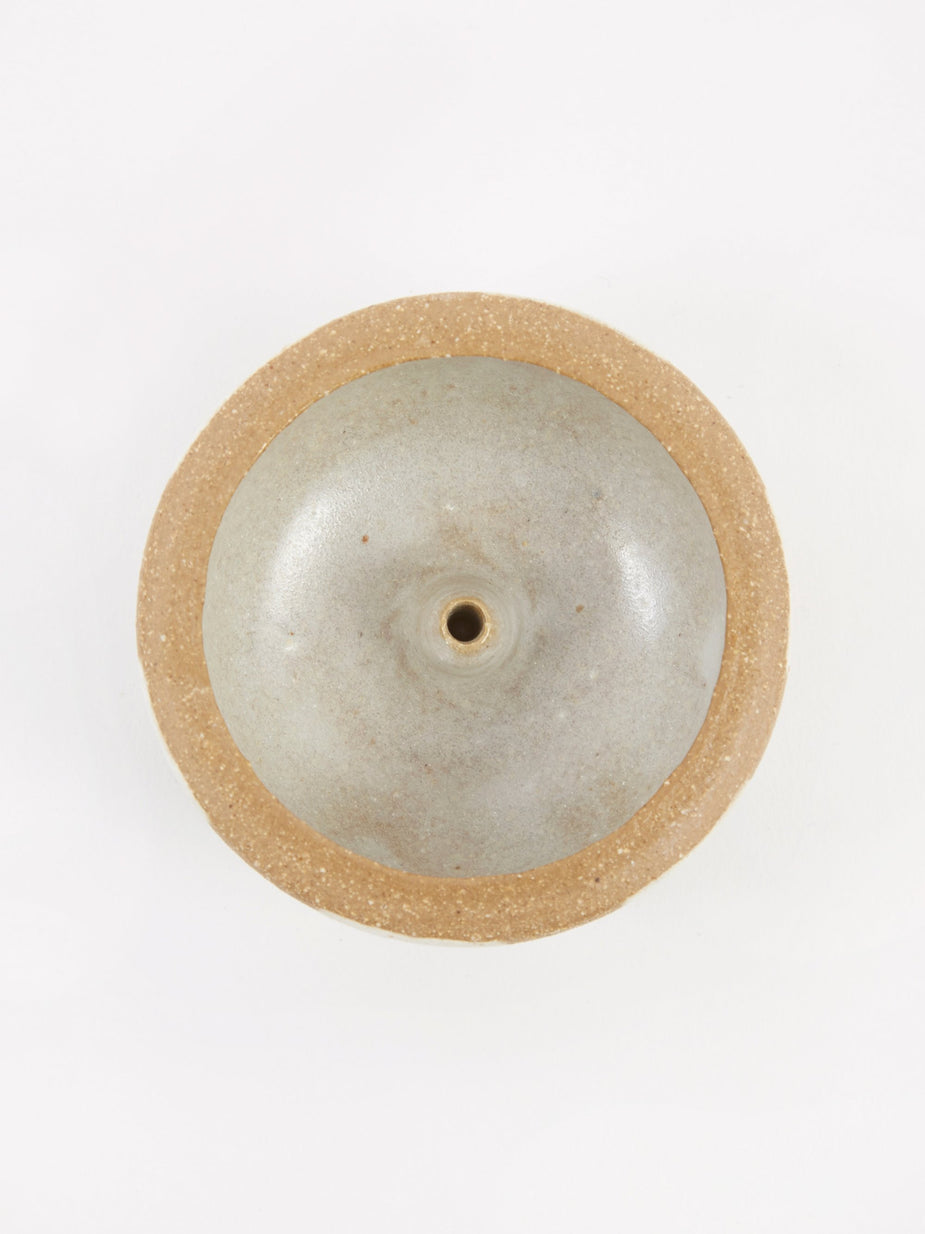Mellow Mellow Incense Bowl Small - Light Brown Outside Check - Brown