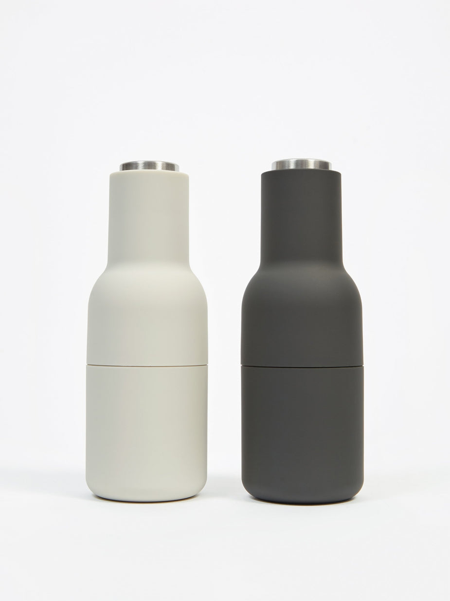 Menu Menu Bottle Grinder 2 Pack Steel Lid - Ash/Carbon - Grey